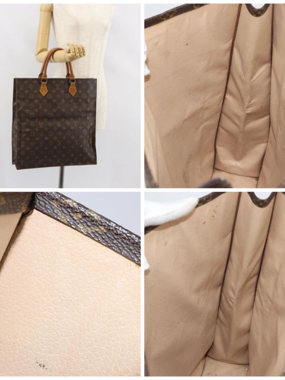 LOUIS VUITTON Monogram Sac Plat Hand Bag M51140 LV Auth - Picture 16 of 16